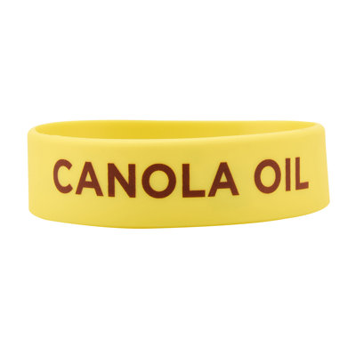  Silicone Squeeze Bottle Band 10 Count 2.75 Inch Dishwasher Safe Condiment Identification Band, Canola Oil Yellow Non-Slip Label Band for Condiment Labeling at Restaurants, Food Trucks