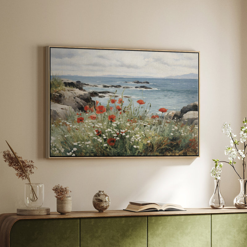 «Vintage Landscape - DCCCLXV» sur toile, Toile naturelle avec cadre flottant, H 25 po x l 37 po x P 2 po