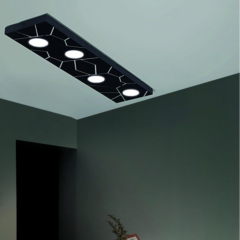 Flush Mount, Black