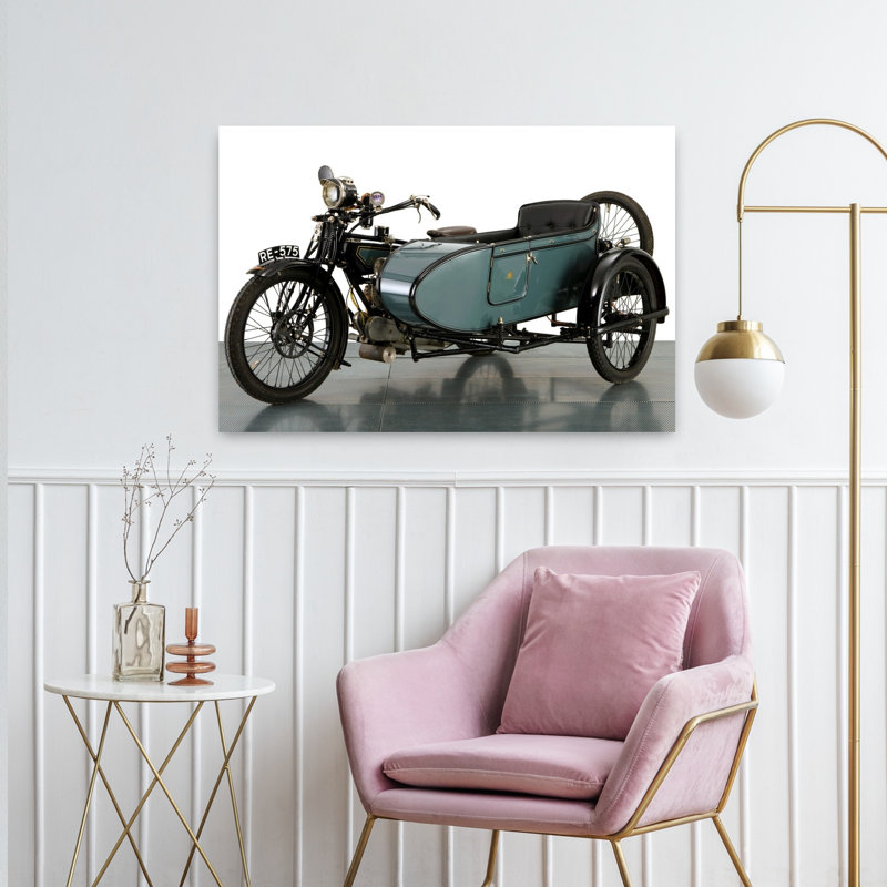 1920, Acme, 8 ch, combinaison de motos, paysage abstrait classique, art mural, H 24 po x l 36 po