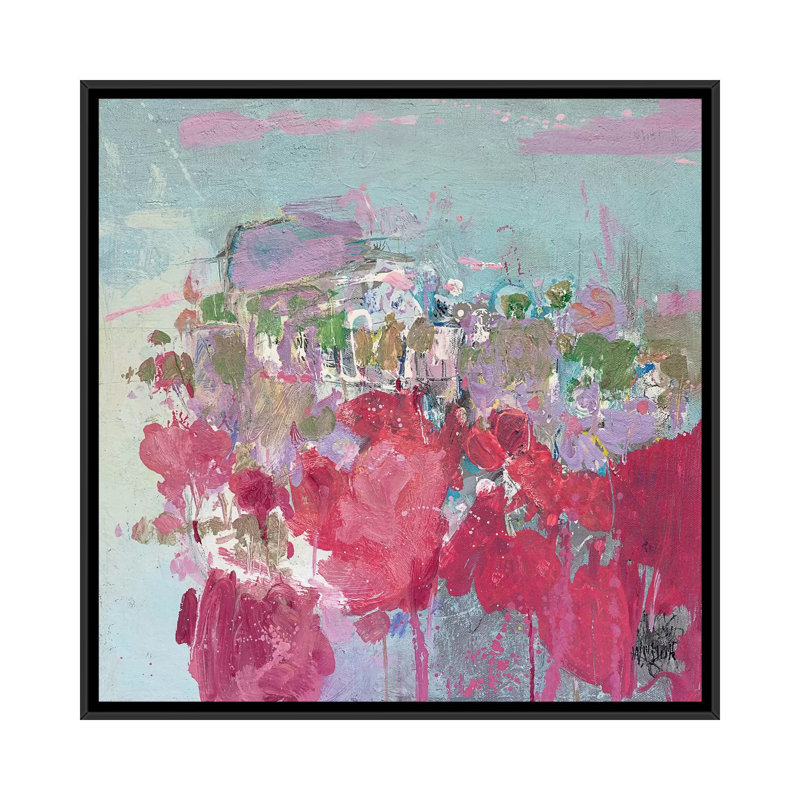 Scapes series : aix en provence, reproduction d’art sur toile tendue, L 18 po x H 18 po x P 1,5 po, Pas de tapis