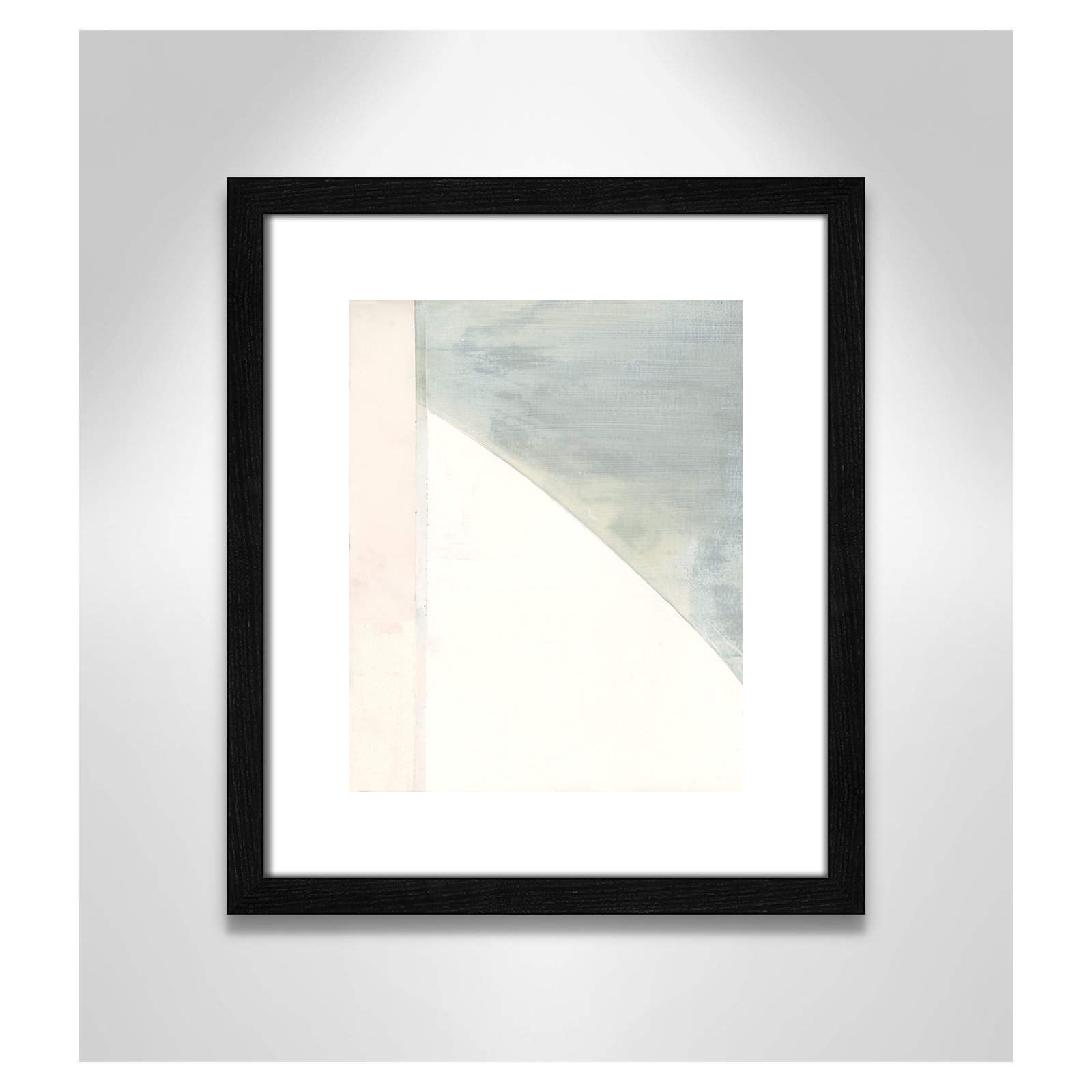 In Neutral I - Painting Print, Black Wood Framed Paper, 15" H x 13" W x 0.75" D