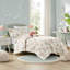 Édredon champignon et fleur double / grand, microfibre, imprimé floral de literie, tissu lavable