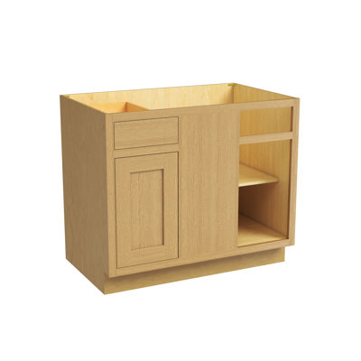 Armoire de coin de coin de cuisine prête à assembler l 40 po x H 34,5 po x P 25 po CASAINC