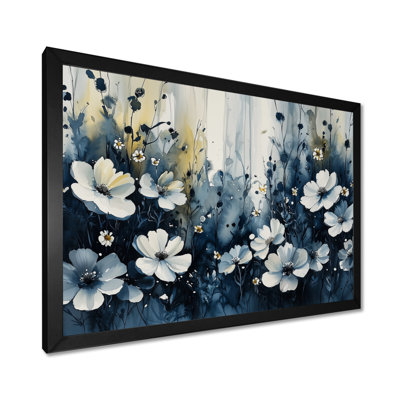«Jaynes Midnight Violet Flowers In Fields II - Violets», art mural