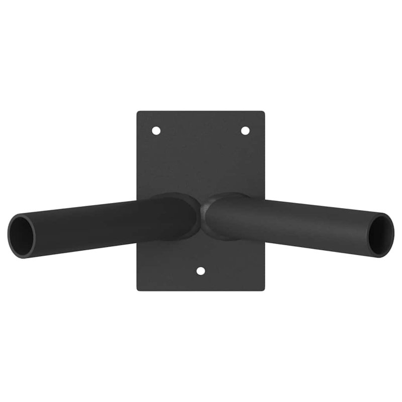Flag Pole Holder Steel, 11.5cm W  x 7.5cm D, Black