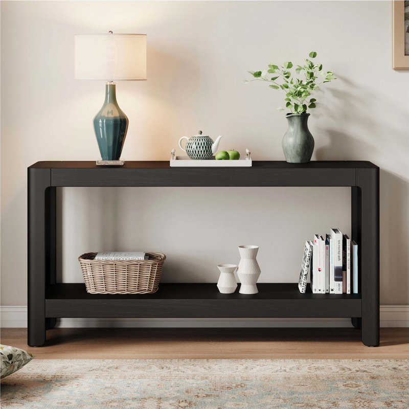 Console de style campagne moderne Mirod, Black