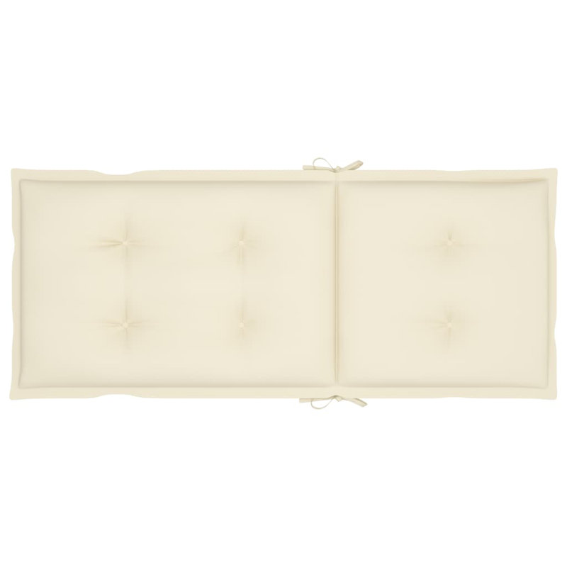Outdoor Seat / Back Cushion, Cream, 47.2" H x 19.7" W x 2.8" D