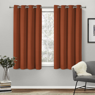 Kennith Sateen Room Darkening Curtain Pair