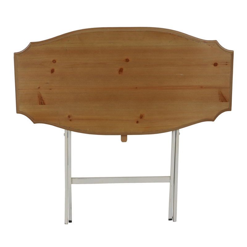 Table de bout Brookridge, Naturel / Blanc