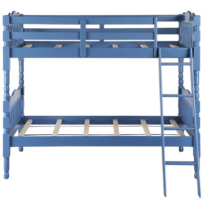 Lit superposé simple bleu au-dessus de lits superposés - Choix de styles polyvalents