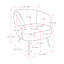Fauteuil demi-tonneau en polyester Kedara