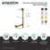 Kingston Brass Made To Match 21-Inch Brass Trip Lever Tub Waste and Overflow with Grid Strainer