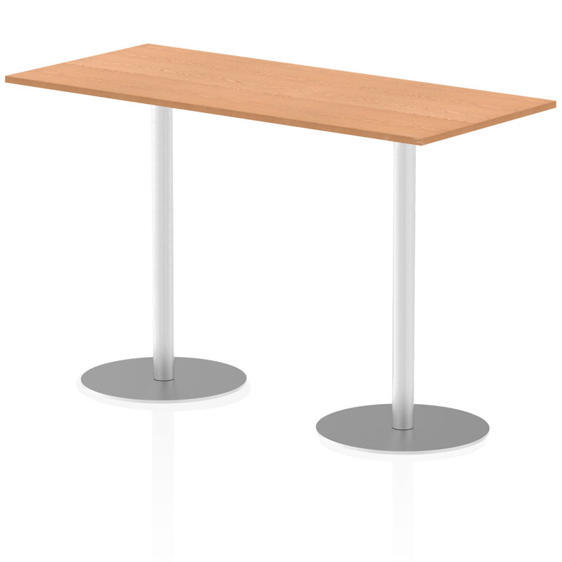 Leondre Rectangle Manufactured Wood Conference Meeting Table, 114.5cm H x 180cm W x 80cm D, Oak