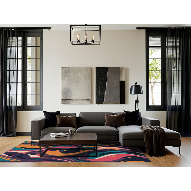 Aurora Nexus Rug, Square 6'