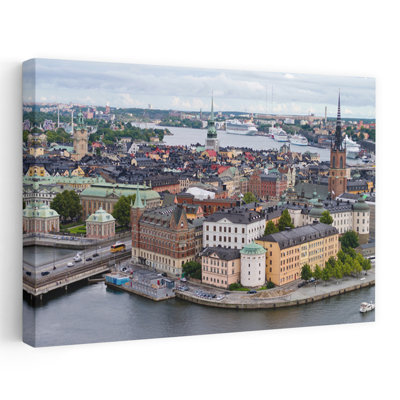 High Angle View Of A City Stockholm Sweden Abstract Contemporary Architecture City Art