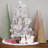 18" x 13" White Glimmer Iridescent Spruce Artificial Christmas Tree - Unlit
