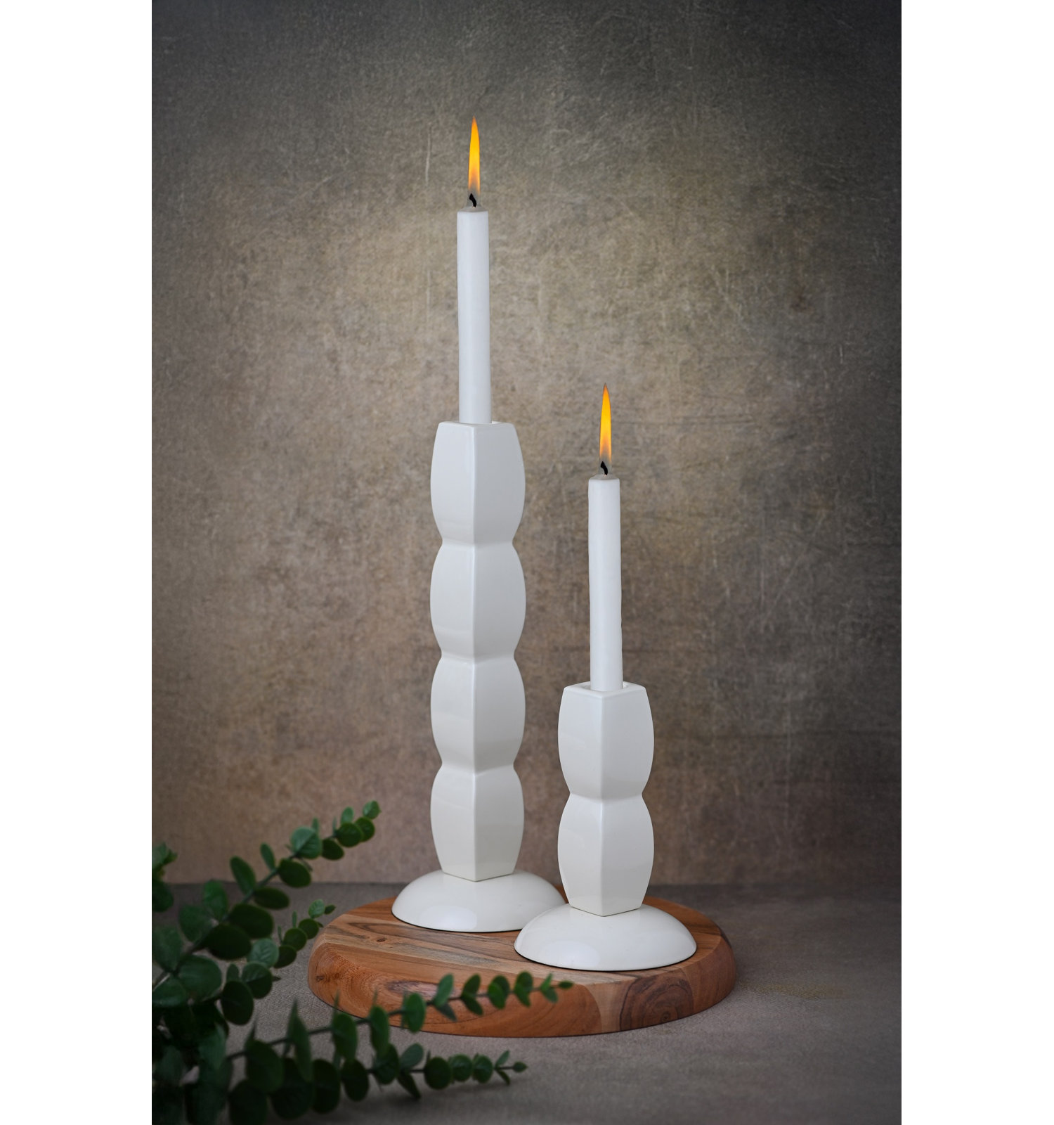 Paulding Aluminum Pillar Candle Holder, 11" H x 4" W x 4" D