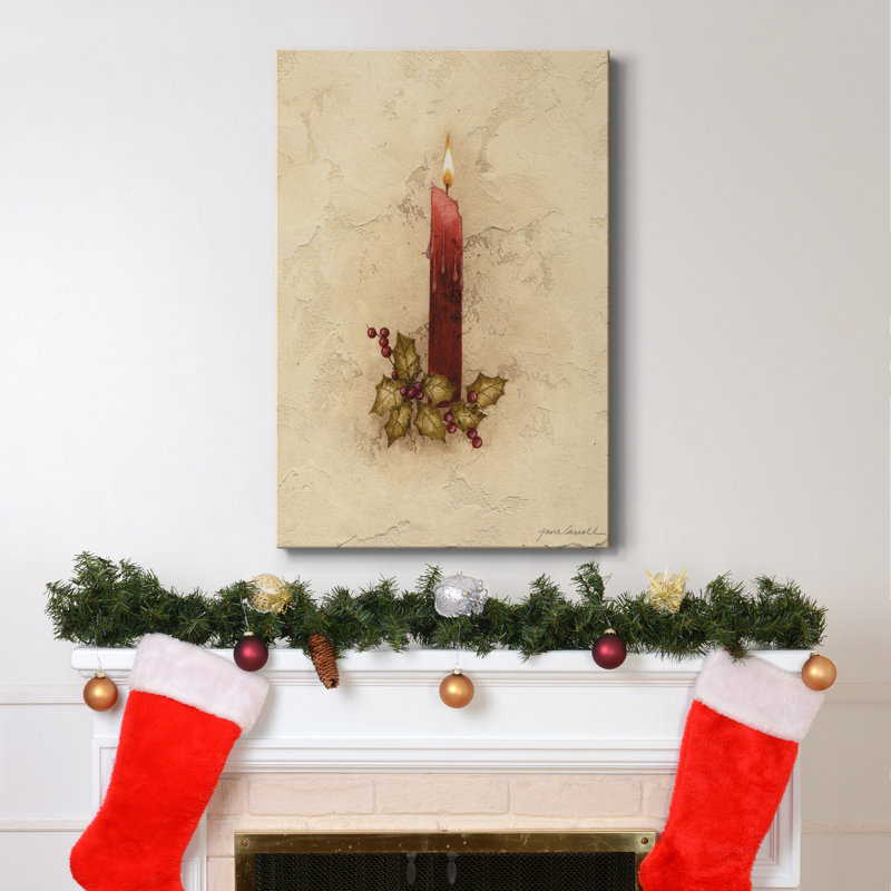 Bougie sur toile tendue avec châssis de qualité supérieure, H 12 po x l 8 po x P 1 po
