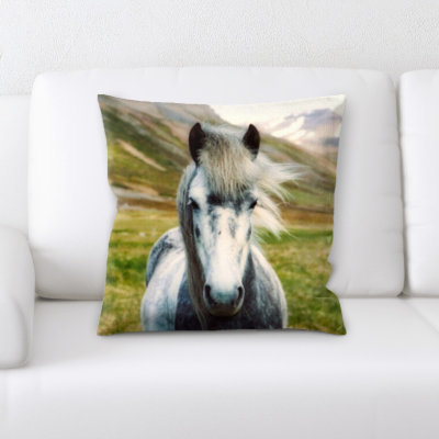 Laird Horse Throw Pillow