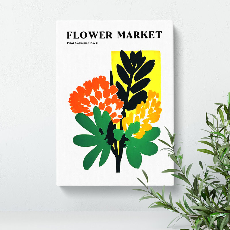 Flower Market Exhibition In Bloom No.2 - Wrapped Canvas, 50cm H x 35cm W x 3cm D