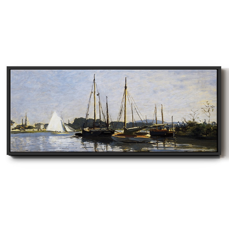 Bateaux de plaisance, 1872 - Toile encadrée, H 24 po x l 60 po