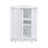 Bathroom Cabinet Triangle Corner Storage Cabinet With Adjustable Shelf Modern Style MDF Board