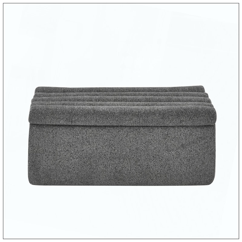 Modular Sofa Ottoman Versatile Seating Storage Companion, Gray