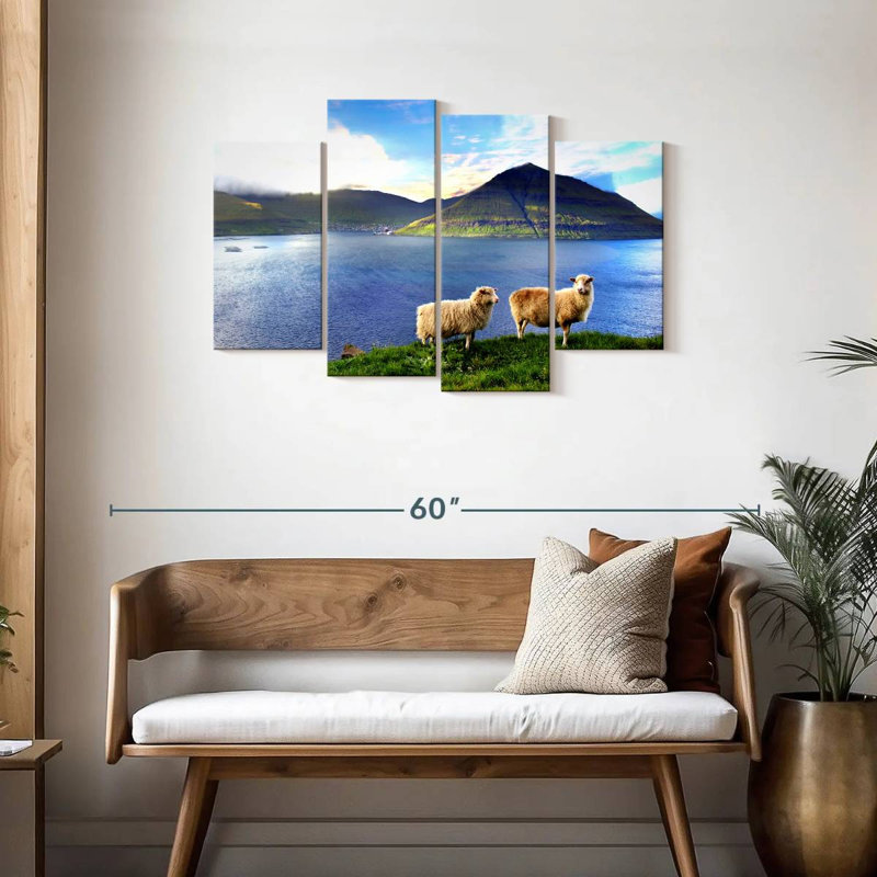 Brampt Faroe Islands Sheep, 27"H x 43"W