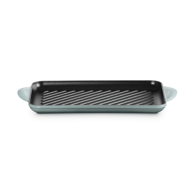 Le Creuset Cast Iron Rectangular Grill 32cm, Sea Salt