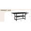 Table de salle à manger 71 po x 35,4 po avec plateforme de rangement 43,3 po x 19,7 po | Idée de cadeau-121083298