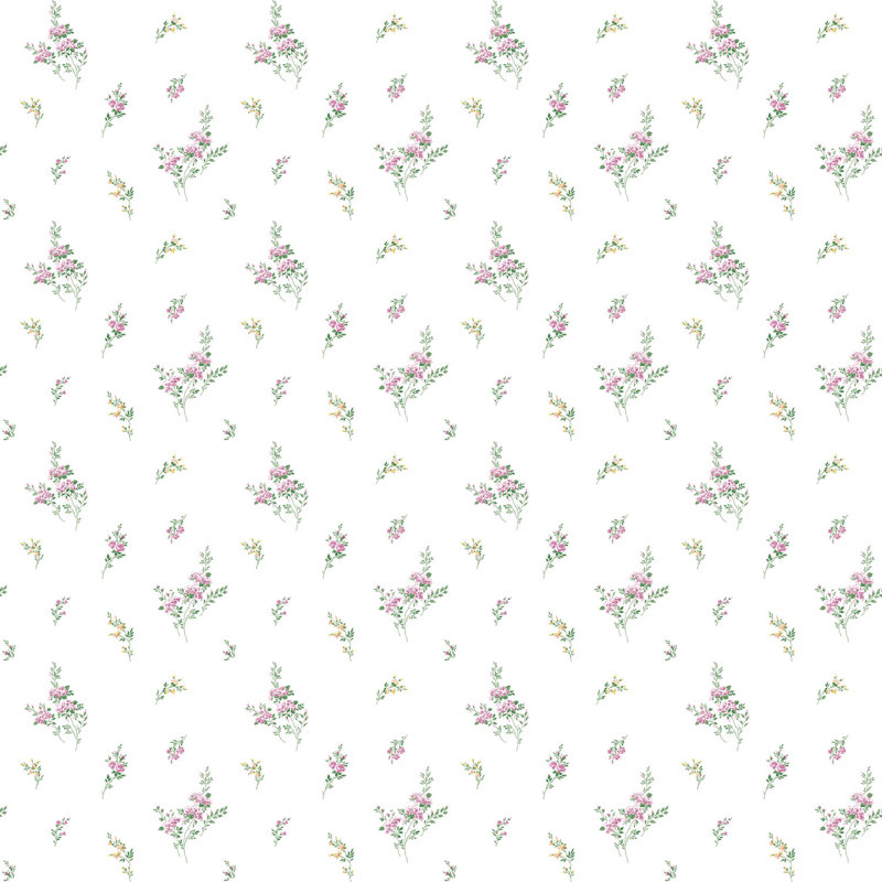 Saroyan 10m x 53cm Matt Wallpaper Roll, Pink/White