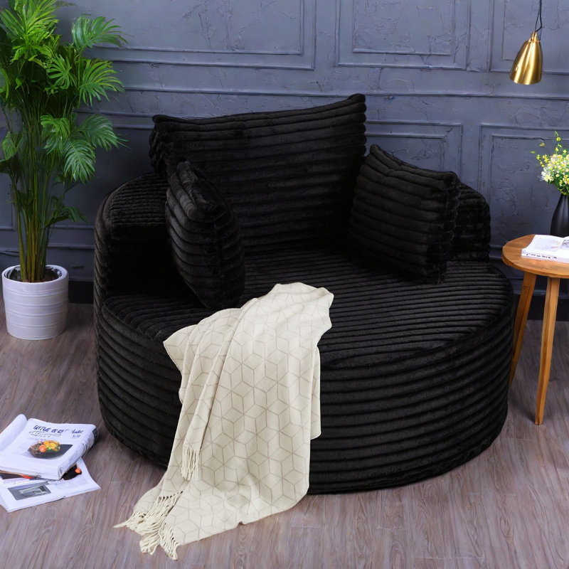 Canapés modernes en velours côtelé, fauteuil-lit moelleux pour la maison et le salon
