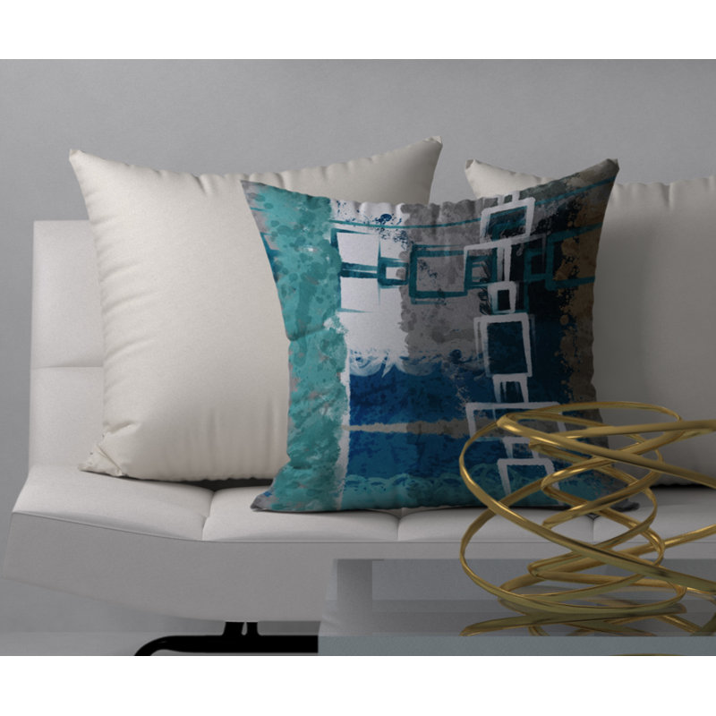 Coussin décoratif carrée lisse a1, 24 po x 24 po