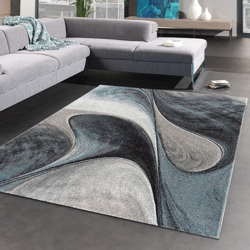 Monarch Tufted Blue Rug, Rectangle 240 x 340cm