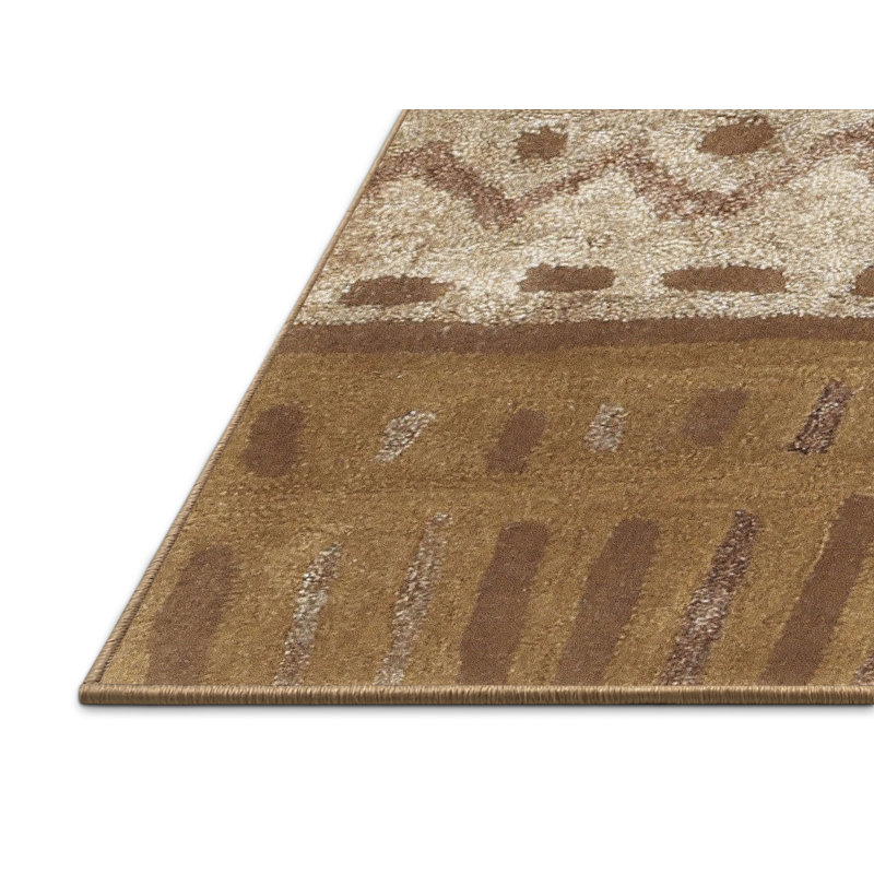 Tapis abstrait brun, Rectangle 5 pi x 7 pi