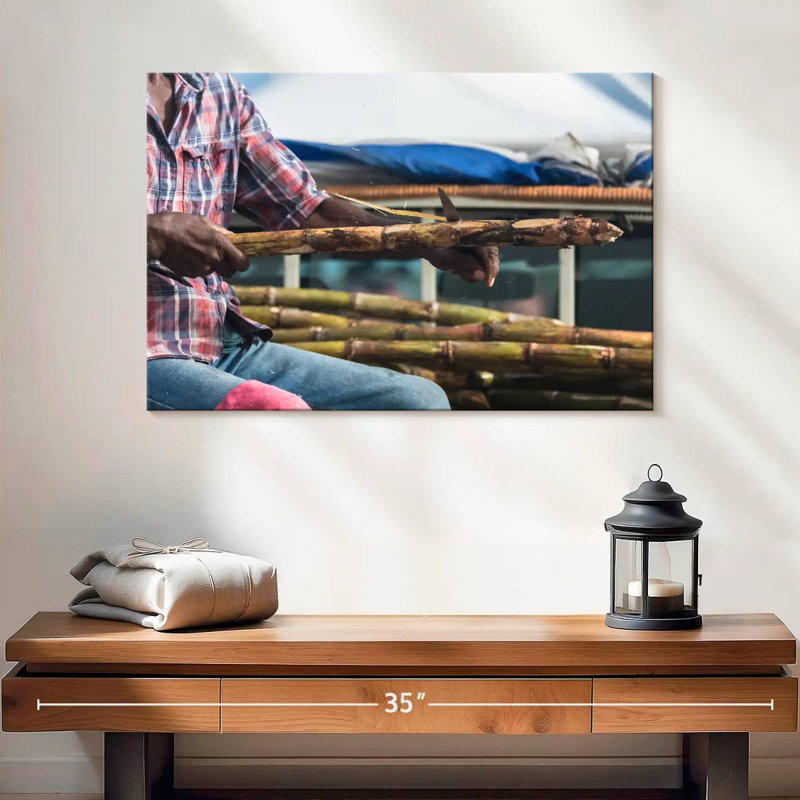 Leisha Sugar Cane Harvest, 16'' H x 24'' W