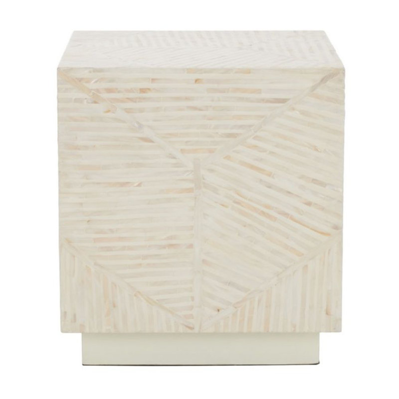 Solid + Manufactured Wood Accent Stool