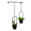 Ensemble de 2 pots à fleurs suspendus en métal Clemensia-94870677