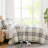 Vilano Microfibre Plaid Quilt Set-564032109-645012253