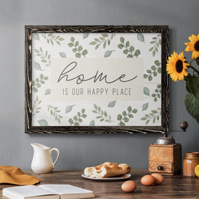 Home Is Our Happy Place, reproduction d'art sur toile