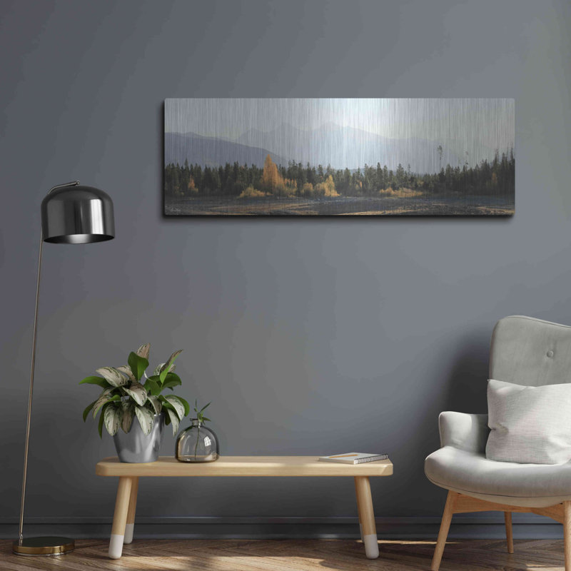 «Dillon Dam Sunrise» par Lori Deiter, art mural en métal, H 16 po x l 48 po