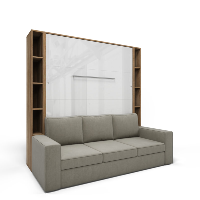 Charlean Upholstered EU Kingsize - 160 X 200 Cm Bed, Brown/White/Sand