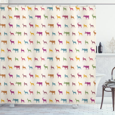 Shower Curtain with Hooks Included