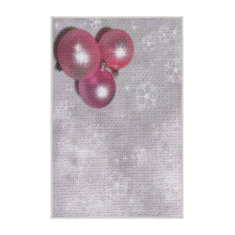 Tapis de décoration de zone rose, Rectangle 2 pi x 4 pi
