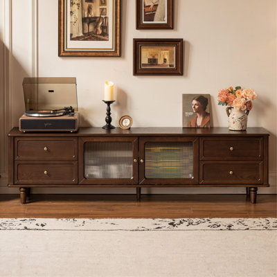 78.74"W Solid Wood Modern Traditional TV Stand