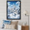 «White Winter Village Landscape I - Forest», art mural