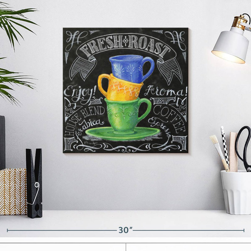 Tableau noir Yarlin Coffee I, H 16 po x l 16 po