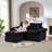 Modular Cloud Sofa with Corduroy Upholstery for Contemporary Living Spaces and Office Environments - Versatile Seating Solution with Premium Comfort-1858678901