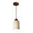 Modern Natural Stone And Wood Pendant Light